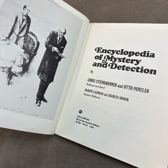 Encyclopedia of Mystery & Detection Paperback by Chris Steinbrunner Otto Penzler - Picture 6 of 11